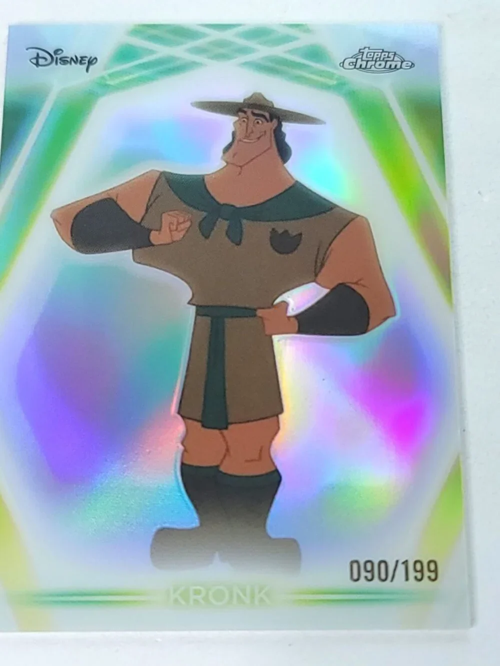 Kronk Topps 2026 Disney Neon Holo Chrome Refractor Limited 090/199 CNE
